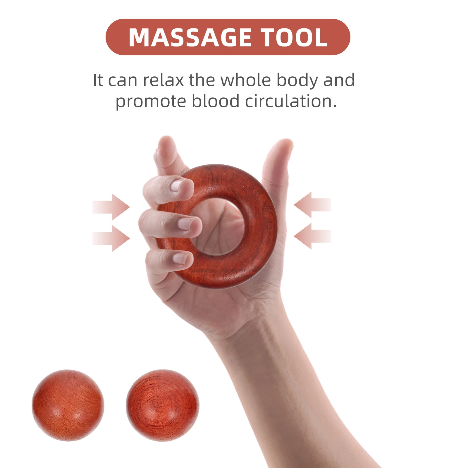 

2pcs Massage Tool H held Massager Body Face Portable Ear Acupoint Relaxation Blood Circulation Durability