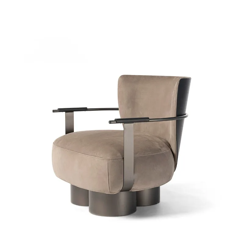Nordic style metal, armchair, single sofa armchair for living room lounge or jewelry store