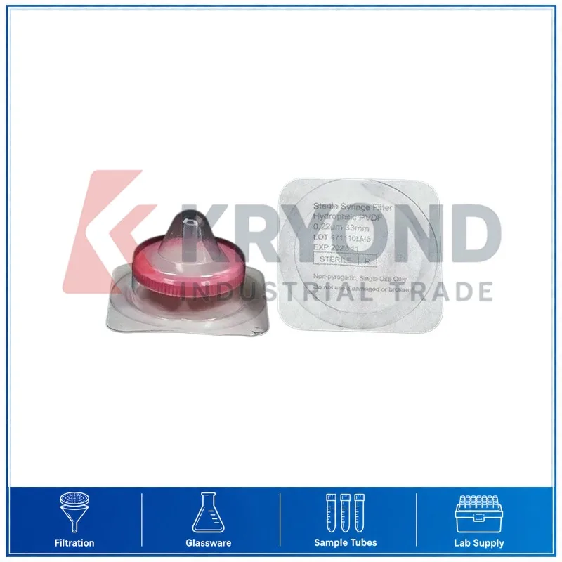 Millex GV SLGV033RB 0.22μm PVDF Syringe Filter 33mm Membrane Lab Sample Preparation Accessory HPLC Replacement Research Use Tool
