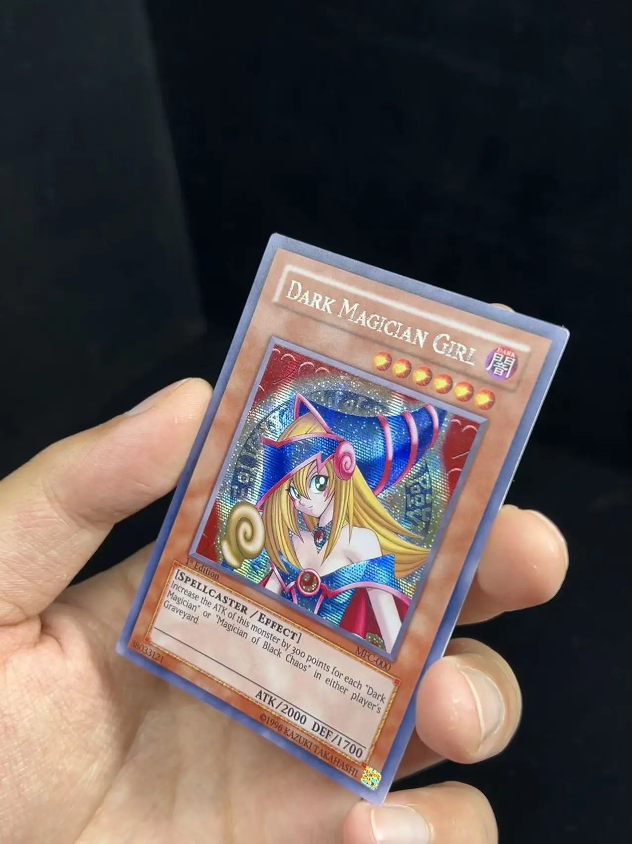 Yu Gi Oh! Magician's Force Dark Magician Girl MFC-000 Secret Rare/SER TCG DIY Customize Game Card (Not Original) view 4
