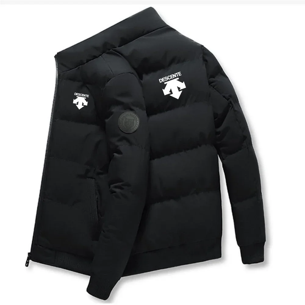 

New-style men's casual stand-up collar down jacket, cotton thermal jacket, men's outdoor sports fashionable cotton coat