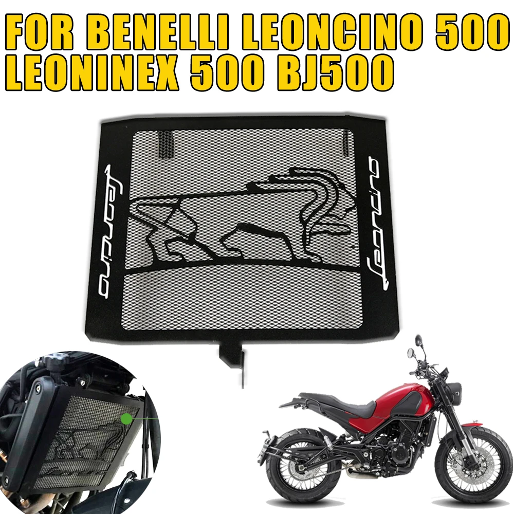 

For Benelli Leoncino 500 LeonineX 500 BJ BJ500 Motorcycle Radiator Grille Guard Grill Protector Cover Cooler Net Fender