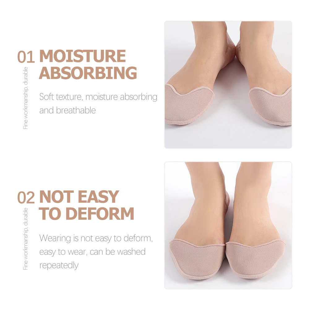 

2 Pairs Ballet Toe Cover Non slip Knitted Fabric Protector for Women Dance Shoes Cushion Pad Forefoot Comfortable Breathable