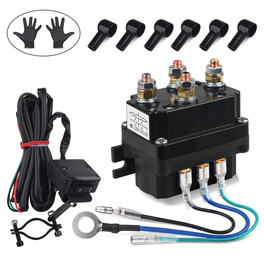 12V wciฤ
garka ATV zdalny stycznik elektromagnes sterujฤ
cy przekaลบnik podwรณjny bezprzewodowy zdalny zestaw samochodowy motocykl bezprzewodowy
