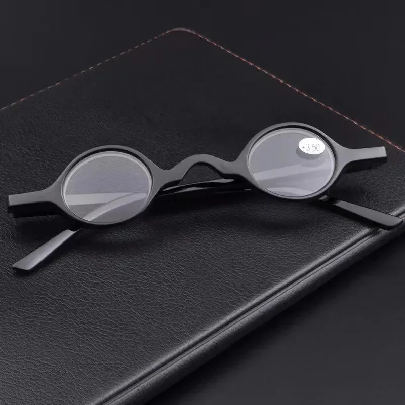 New retro personality mini small round frame reading glasses for men and women fashion spring foot reading glasses