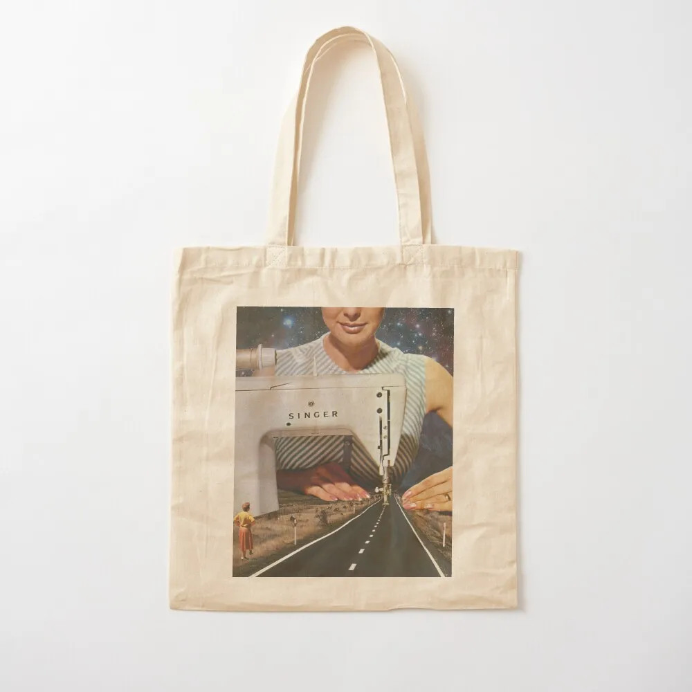 

This is how a road gets made - Sewing Machine Tote Bag