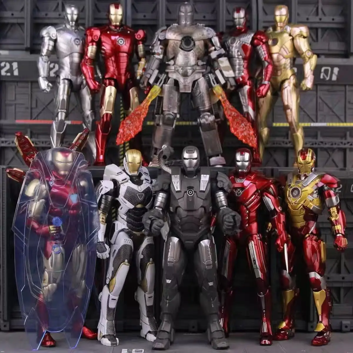 ZD Toys Iron Man Series articulación móvil MK1 MK2 MK4 MK5 MK6 MK7 MK17 MK21 MK33MK42MK434546 figura de acción de película 7 pulgadas MarkDolls