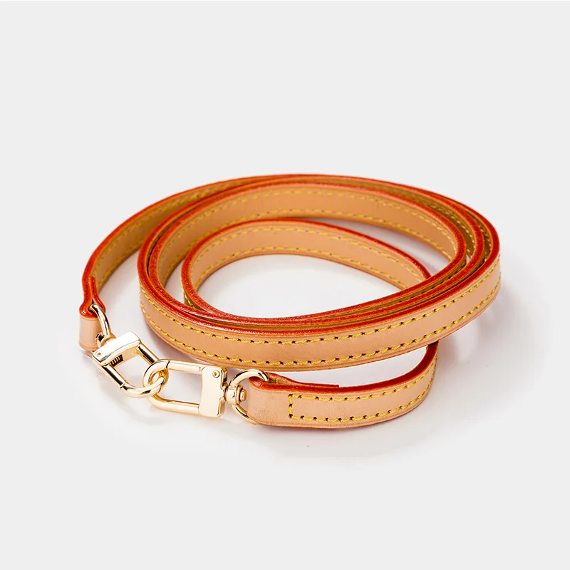 38cm/60cm/85cm/105cm/120cm Honey Vachetta Genuine Leather Tanned Crossbody Strap Replacement For Luxury Small Purse