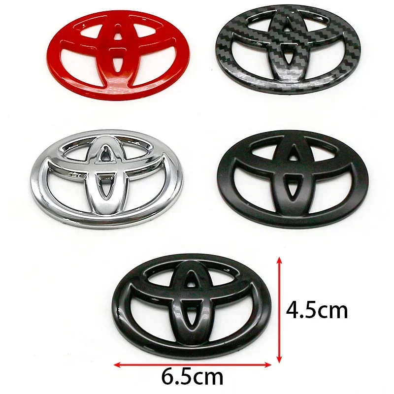 ثلاثية الأبعاد ABS الكربون شعار تويوتا شعار عجلة توجيه سيارة ملصق لتويوتا هايلكس بريوس أفينسيس أوريس فيرسو كورولا كامري اكسسوارات