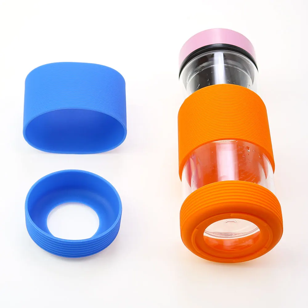 Silicone world 2pcs/set 6.0CM Threaded Silicone Cup Bottom Cover 60MM Heat Insulated Cup Cover Cup Bottom Coaster Cup Sleeve