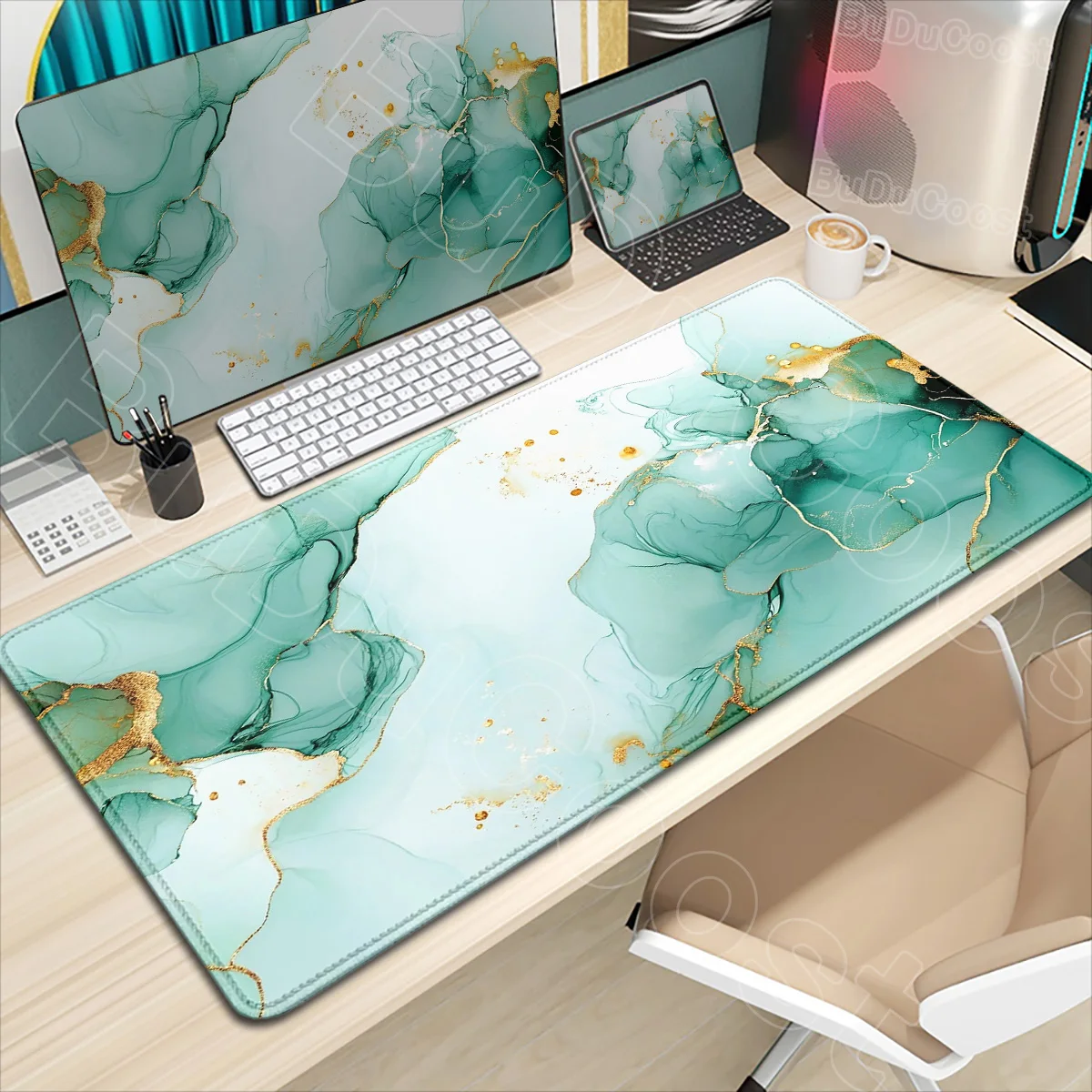 

New HD Printing Marble Texture Mouse Pad Premium Luxury Design Soft Rubber Large Desk Mat Game Computer Keyboard Gaming Mousepad