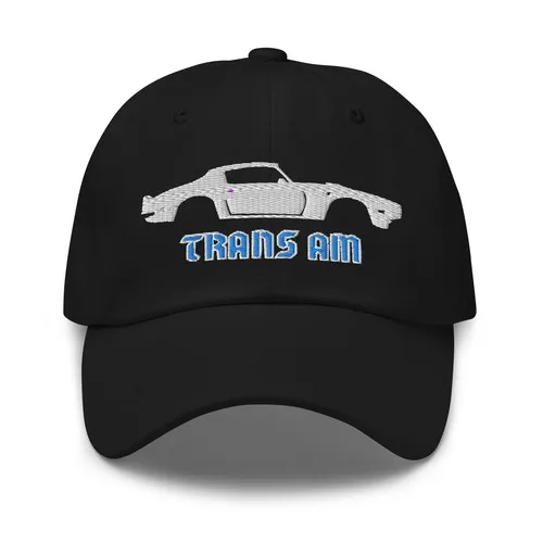 Gorra de Papá con Diseño de Estarcido Personalizado de un Auto Deportivo Firebird Trans Am de 1970