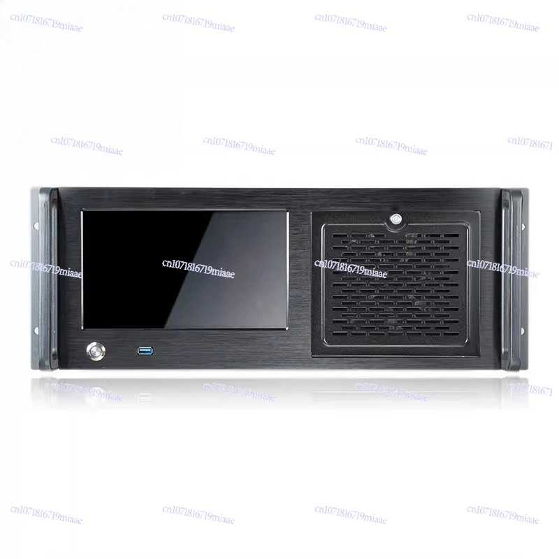 Chassis with Screen, Touch Screen 4U Industrial Control 9-inch LCD Display, Rack-type Integrated Workstation