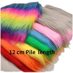 50cm * 50cm 12 cm Pile lungo peluche moda tessuto giocattoli decorazione Cosplay imita morbido panno all'ingrosso fai da te per cucire