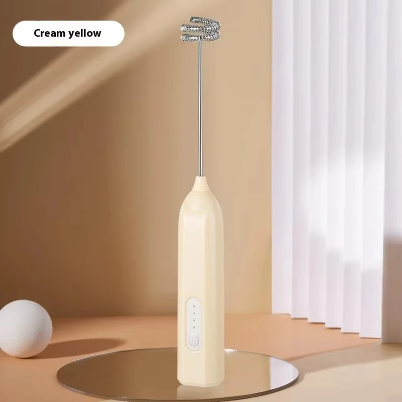 휴대용 계란 거품기, 충전식 전기 우유 거품기, 미니 핸드헬드 음료 우유 커피 머신, 3단계 가정용 주방 믹서