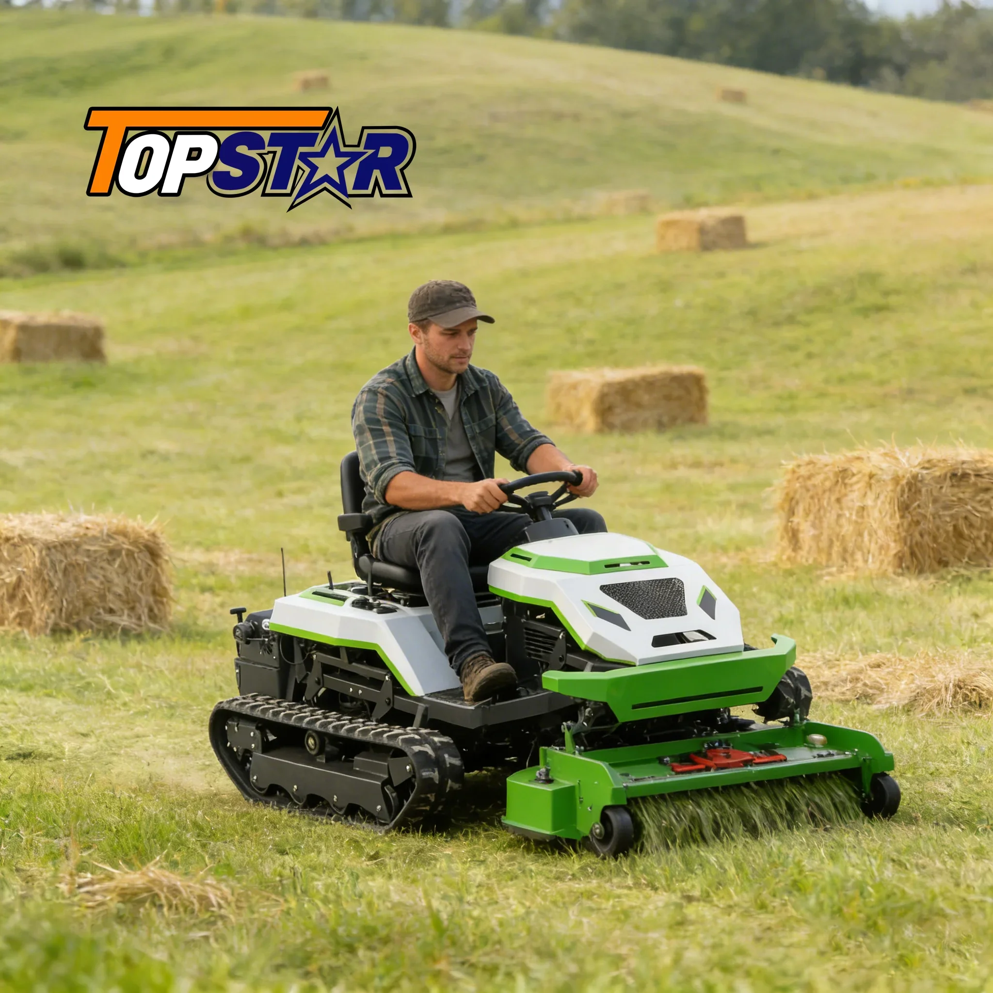 Electric Remote-controlled Adjustable Grass Shredder Snowplow Lawn Mower Bulldozer Multifunctional Garden Equipment