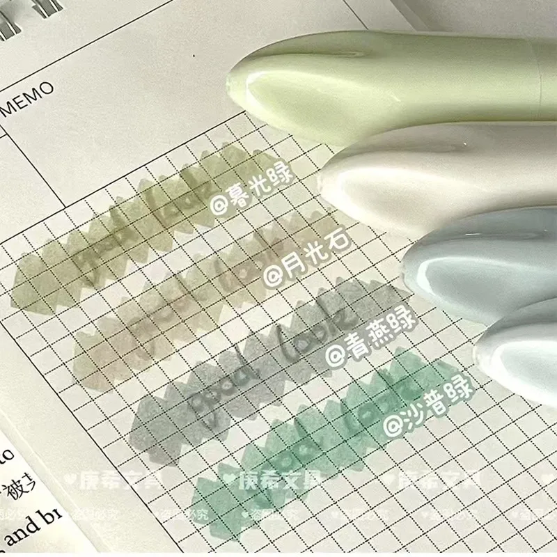 4 قطعة/المجموعة Morandi التدرج اللون هيغليغتر Ins جميلة ماركر طالب سجل القصاصات دفتر تسليط الضوء على علامة القلم Kawaii القرطاسية