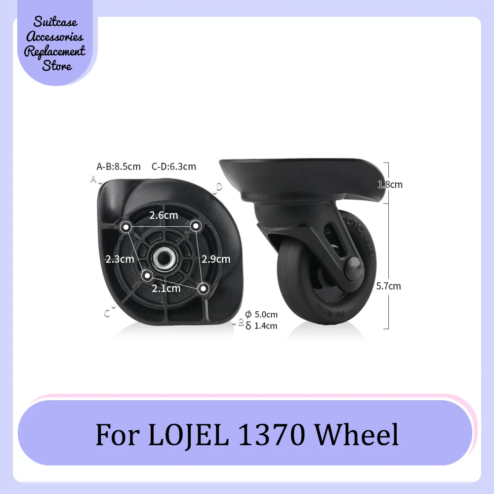 

For LOJEL 1370 Universal Wheel Replacement Suitcase Smooth Silent Shock Absorbing Durable Wheel Accessories Caster Wheels