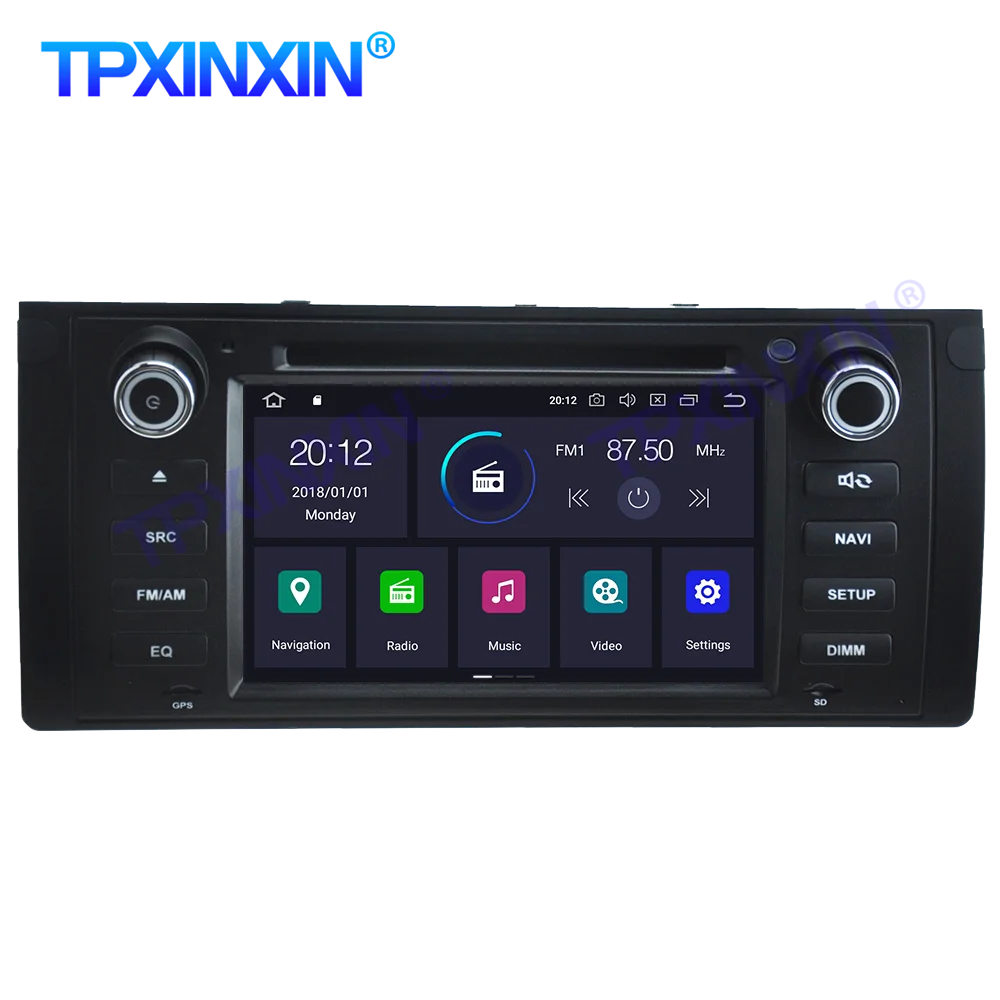 Android 12 DSP CP For BMW X5 E53 E39 1995 - 2003 Android Car Radio 2Din Stereo Receiver Autoradio Multimedia DVD Player GPS Navi