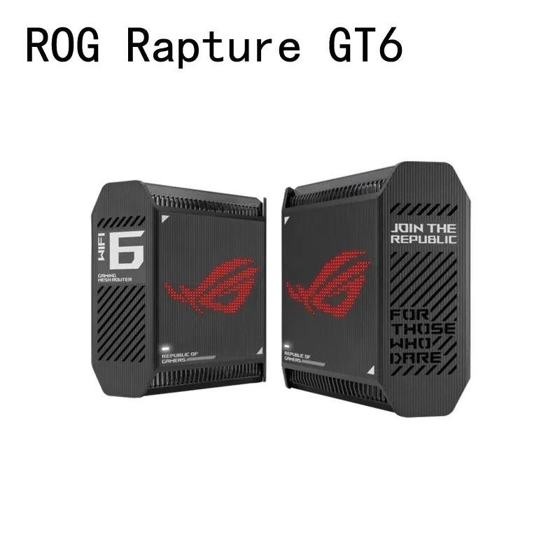 ASUS ROG Rapture GT6 AX10000 Whole-Home Tri-Band Mesh WiFi 6 System Coverage up to 5,800sq.ft 7+Rooms,10Gbps Wi-Fi 6, 1-2 Packs