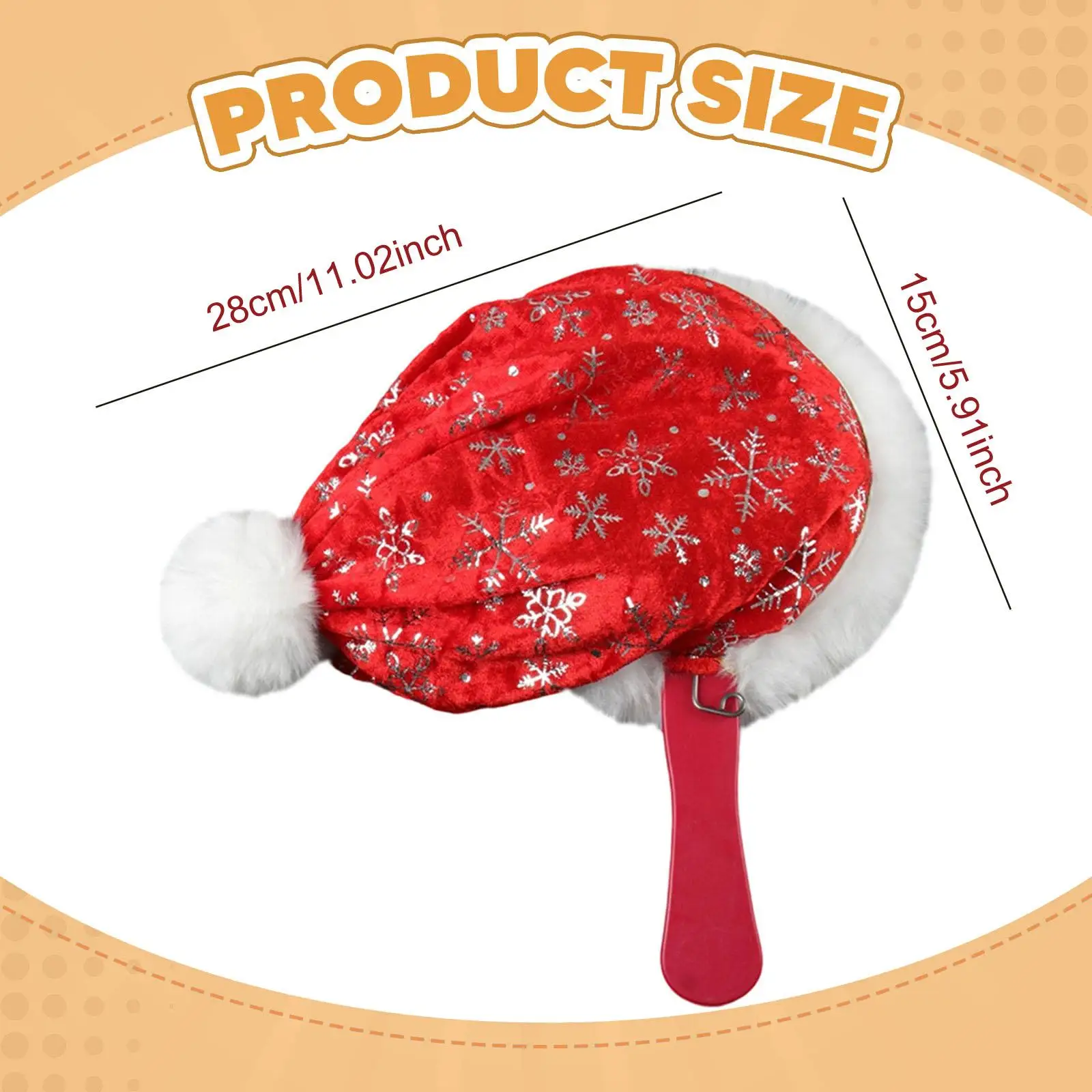 Christmas Hat Novelty Funny Repeat Classic Stage,Party Illusions Gimmick,Santa Hat,Change Bag for New Year Stage Party Kid Women