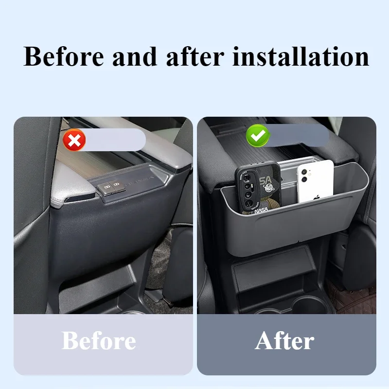 For Toyota Sienna Granvia Water Cup Holder Rear Hanging Box Storage Rear Storage Box Storage Car Interior Decorative Accessories