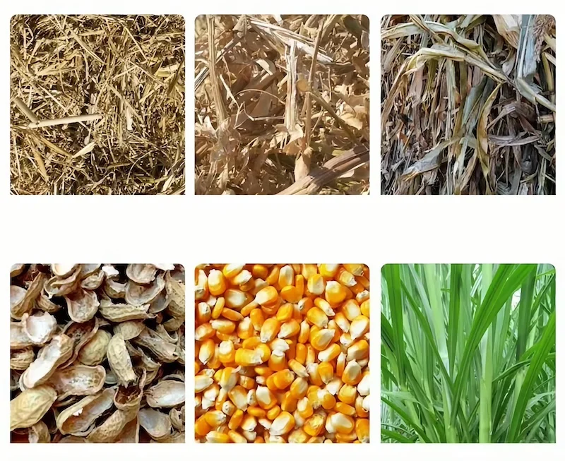 Multi Functional Straw Crusher Hay Silage Crusher Straw Hammer Mill Cassava Corn Mill Grinder Machine