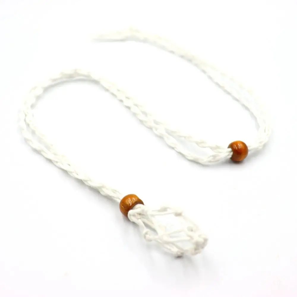 

DIY Necklace Cord Braided Hand-woven Crystal Necklace Holder Wax Rope Length Adjustable Braided Necklace Cord Necklace