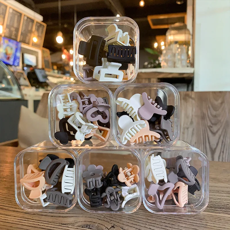 

Мини-заколки для волос телесного цвета, маленькие зажимы для волос для детей и женщин, нескользящие детские заколки для челки, набор в коробке