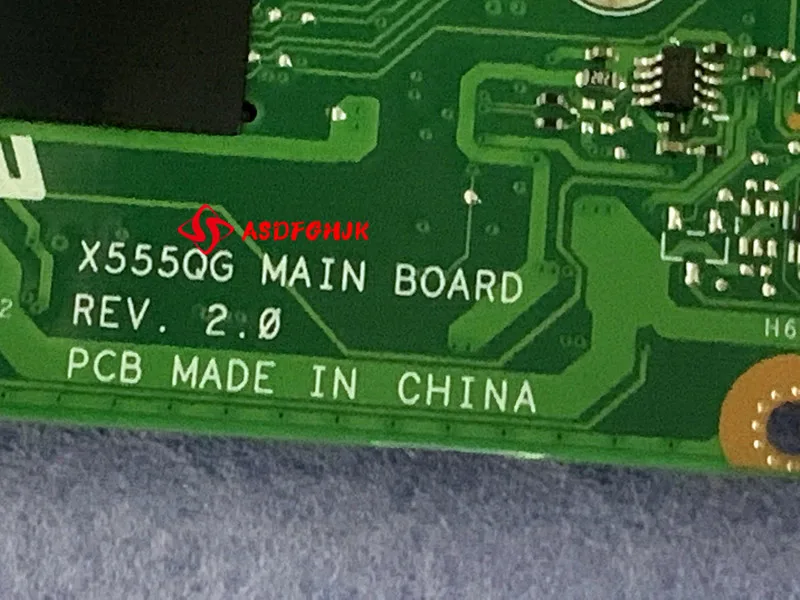 FOR ASUS X555 60NB0D40-MB2003 X555QG MAINBOARD REV 2.0 LAPTOP Motherboard With CPU All Tests OK