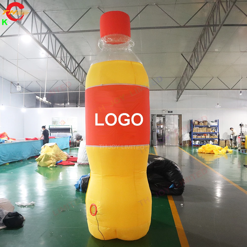 Free Door Shipping Juice Advertising 6mH Giant Inflatable Bottle Balloon Model for Sale