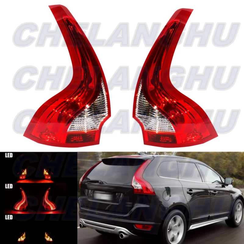 

LED Tail Light For Volvo XC60 2011 2012 2013 2014 2015 2016 2017 1 Pair Rear Lamp Brake Lights car accessories 31323034 31323035