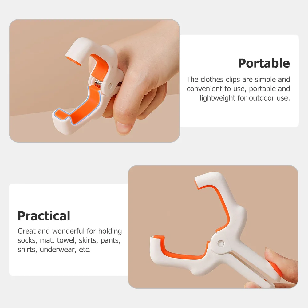 

6Pcs Beach Chair Clips Strong Spring Windproof Clips for Towels Pool Cruise Outdoor Heavy Duty Clothes Clip Beach Towel Holder