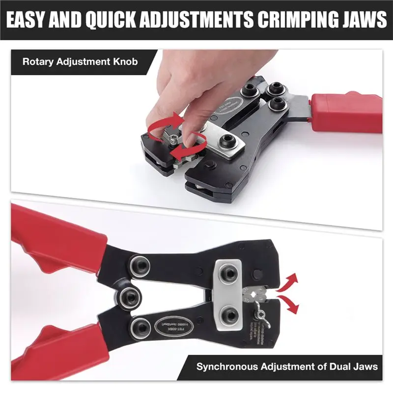 【CHRISTMAS 】Copper Terminal Wire Crimping Pliers 50BX Large Electrician Special Cold Crimping Wiring Bare Terminal