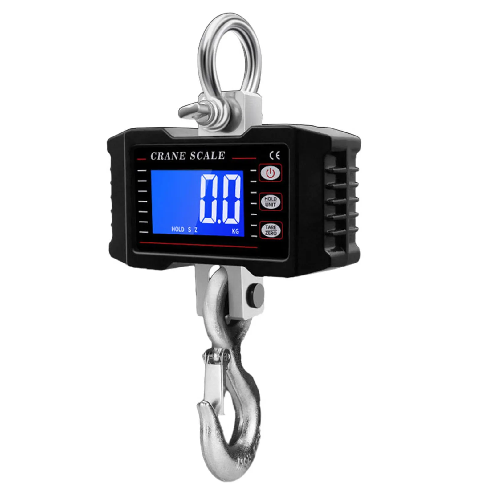 Dock Weighing Crane Hook Scale 1000kg Scale Metal Aluminum Alloy Shell Stainless Steel Hook Aluminum Alloy Shell