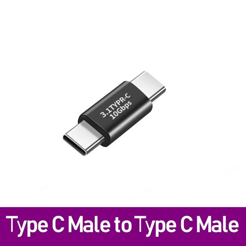 NNBILI Universal USB3.2 OTG Typ C Adapter USBC Stecker auf USB-A Stecker Buchse Konverter für MacBook Huawei Samsung Xiaomi Stecker
