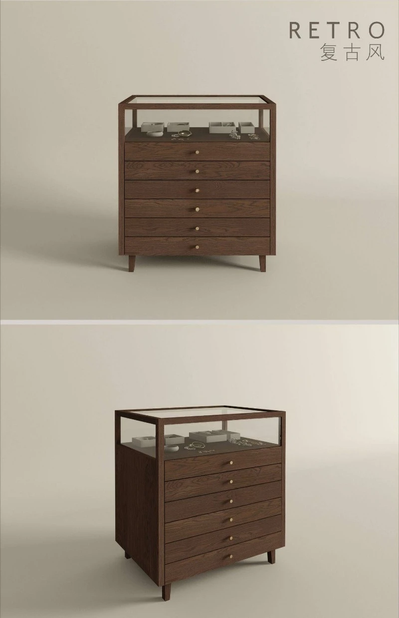 

Vintage display cabinets display fashion cabinets simple jewelry antique copper collection store boutique