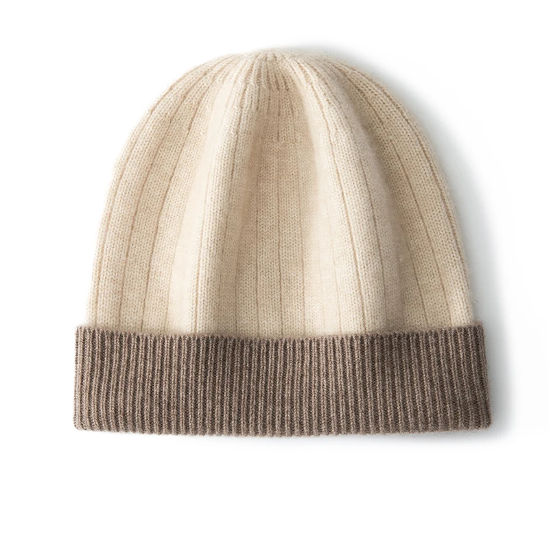 Top Qualität Winter Kaschmir Hüte Frauen Casual Outdoor Warm Halten Kopfbedeckungen Weiche Kaschmir Gestrickte Hut Unisex Skullies Mützen Kappe – Detail 2