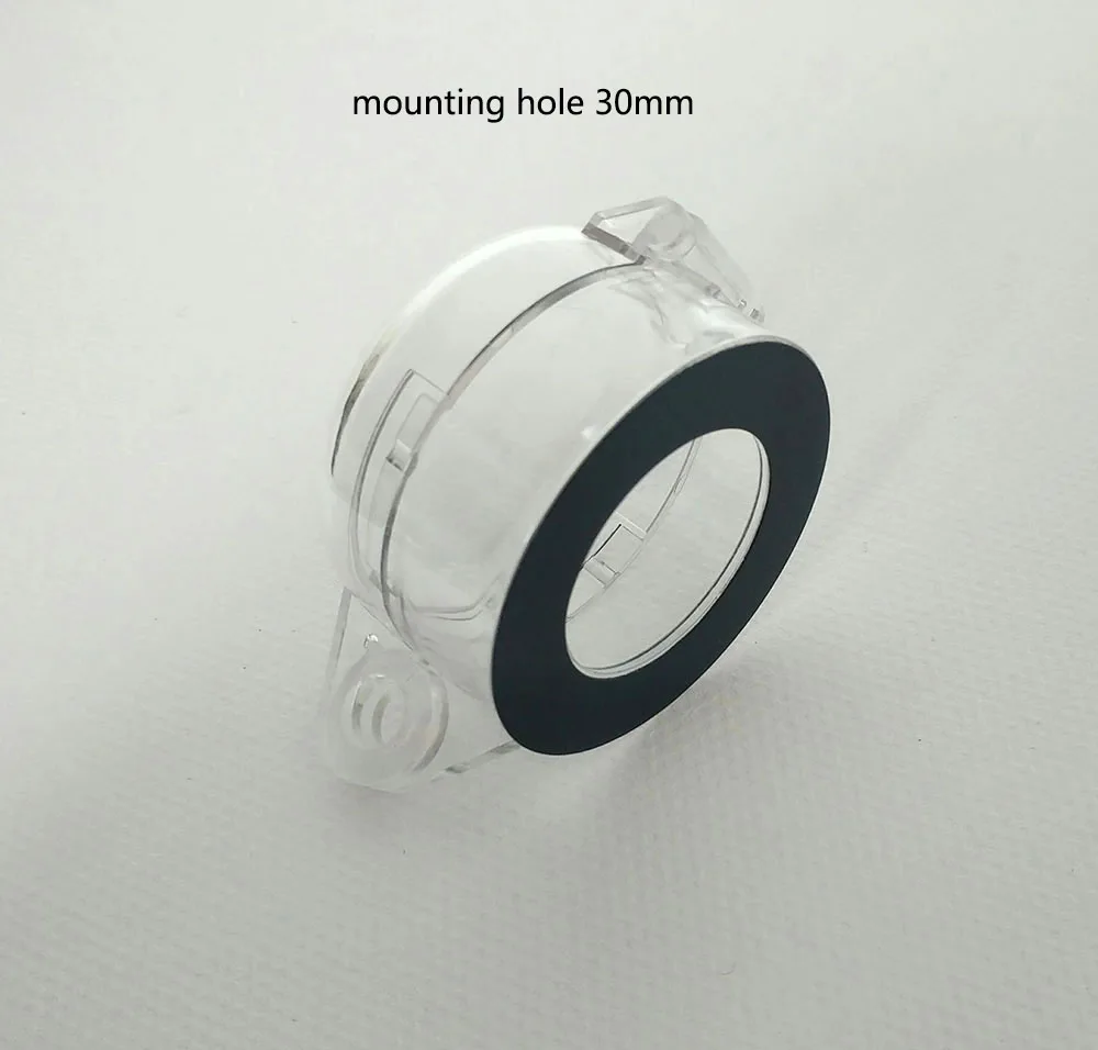 30mm/22mm emergency pushbutton switch protection guard cover box transparent dust cover 50x32mm