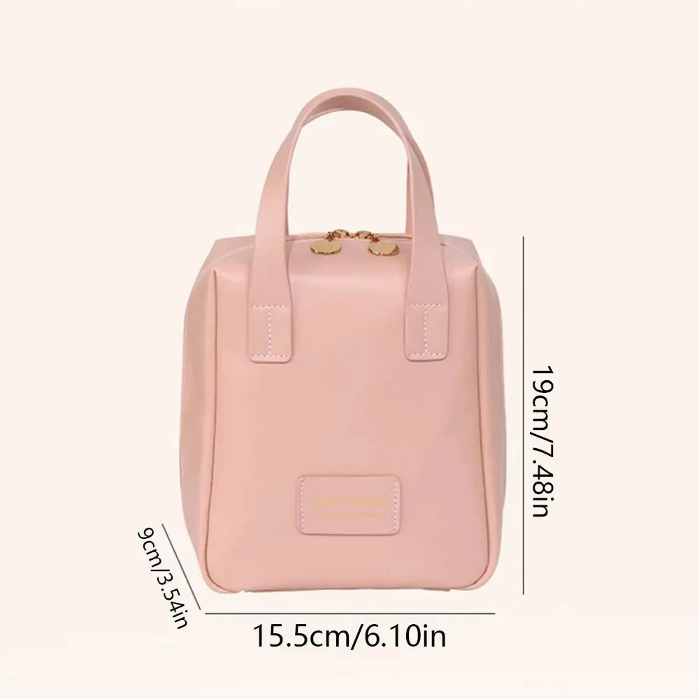 Borsa cosmetica da viaggio di grande capacità borsa da toilette portatile in pelle con borsa per il trucco impermeabile multifunzionale