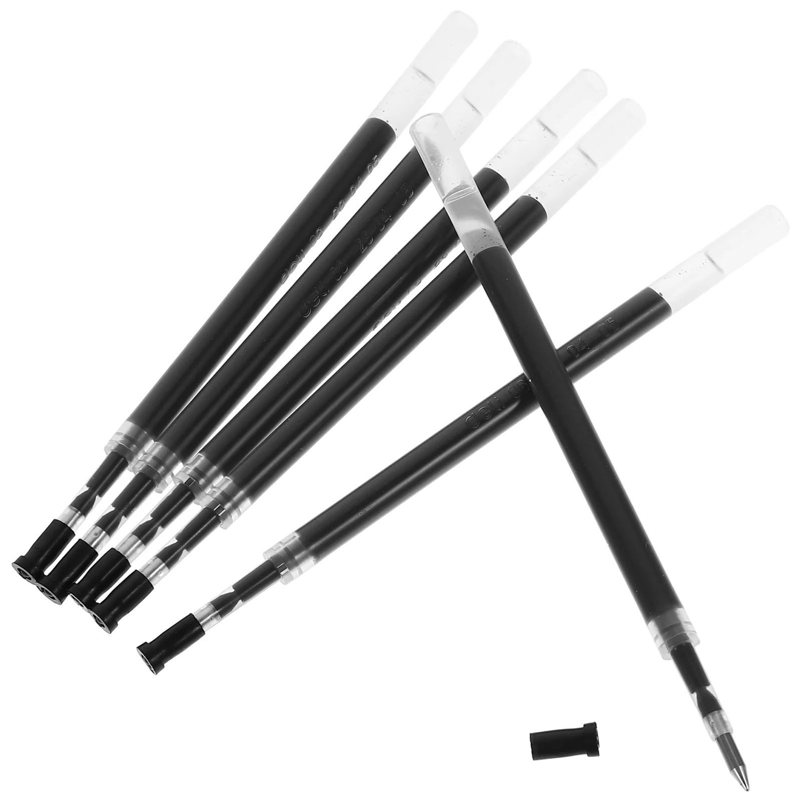 20 Pcs Gel Pen Refill 05mm Fine Point Refills Pens Ball Neutral Black for Refillable Multi-function Portable