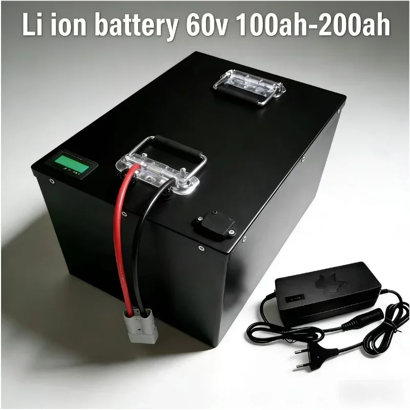

60V 100-200Ah Power Titan Battery + 10A Fast Charger Power Titan EV/Solar System Game-Changer Smart BMS 60V 100-200Ah Power Tita
