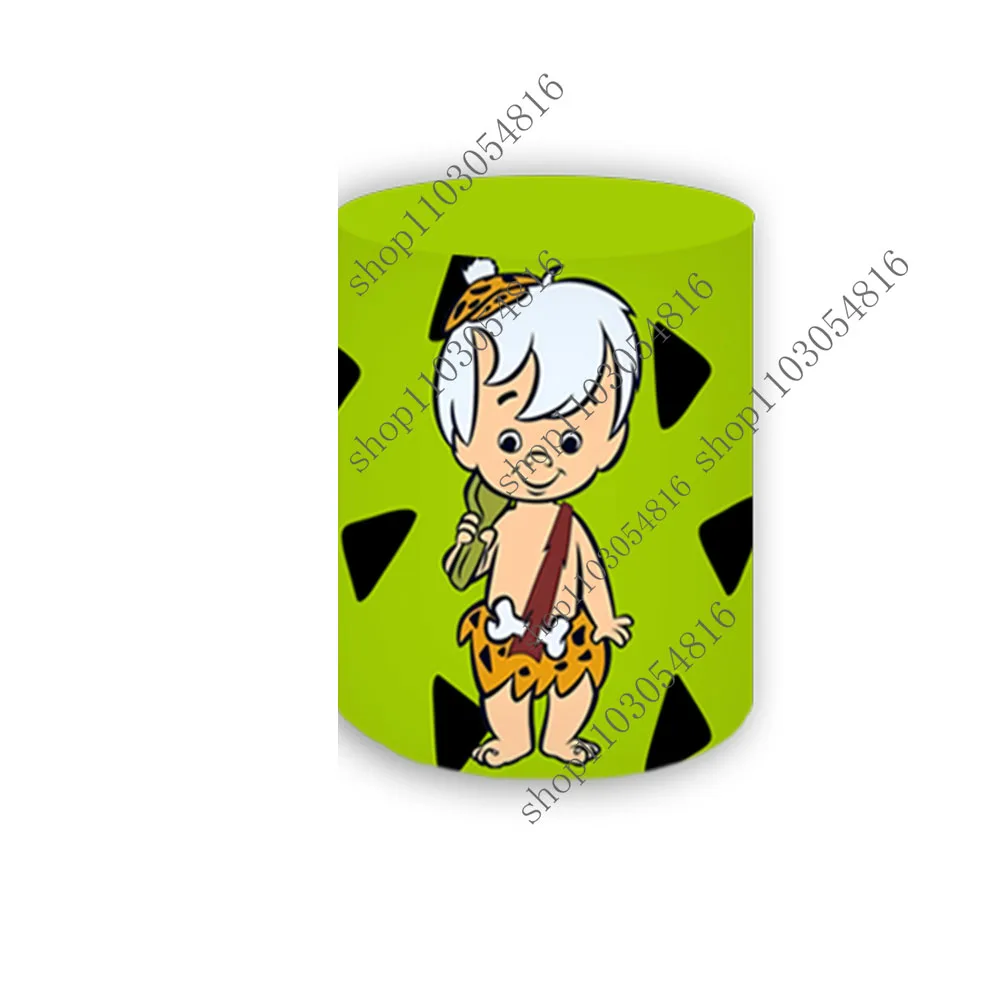 Los Picapiedra Foto Achtergrond Kids Verjaardagsfeestje Cirkel Foto Achtergrond Evenement Photo Booth Plint Covers Thema Feestartikelen