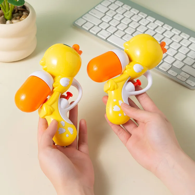 Pistolet à eau de canard d'été, pistolet de pulvérisation d'eau en plein air, traction de piscine à haute pression, bataille d'eau de plage, jouets amusants pour enfants 11cm