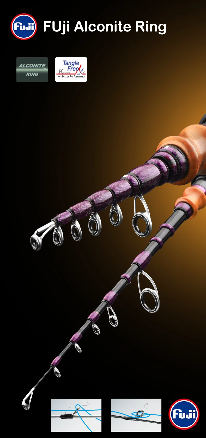 PURELURE 1,50 m XUL BFS Teleskoprute 5ft Reiserute Forelle Spinning Casting Solid Tip Carbon Angelrute Kleine Köder Barschrute – Detail 4