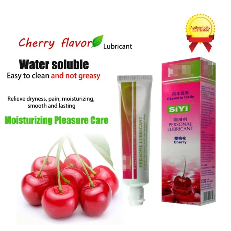 1 buah 50ML Peach/Strawberry/Apple/Cherry/Lychee rasa dapat dimakan pelumas berbasis air seks Anal Oral Gel seks Lube untuk pasangan dewasa