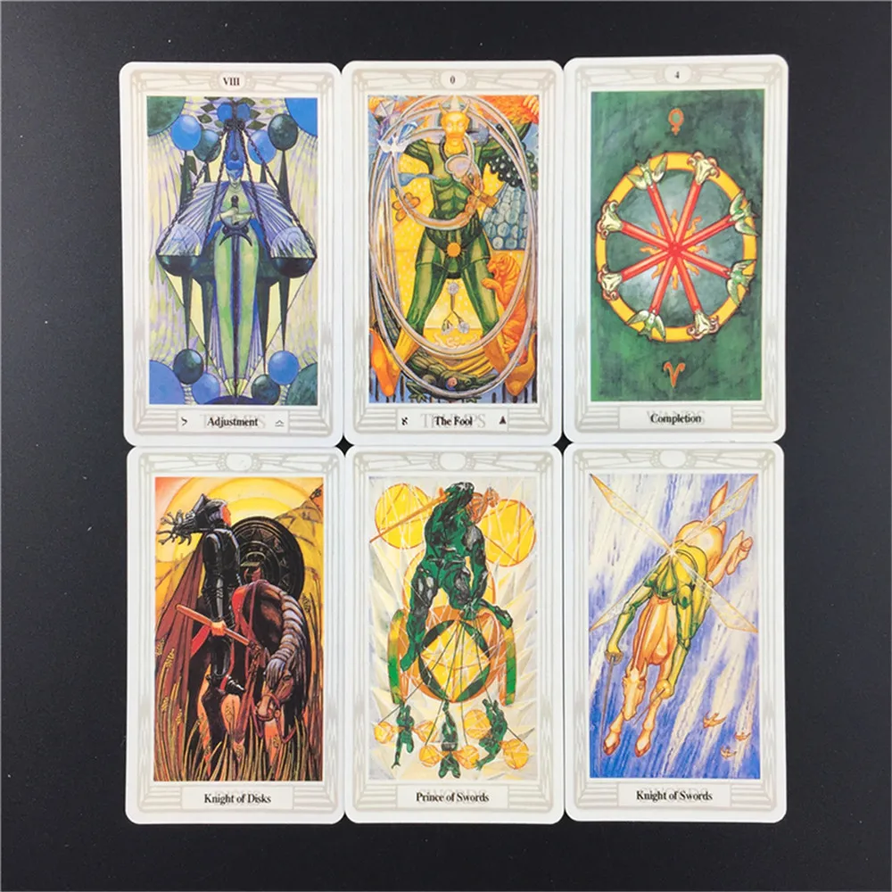 78PCS Thoth Tarot Cards Divination Deck English Versions Edition Oracle Board Playing Table Games For Party