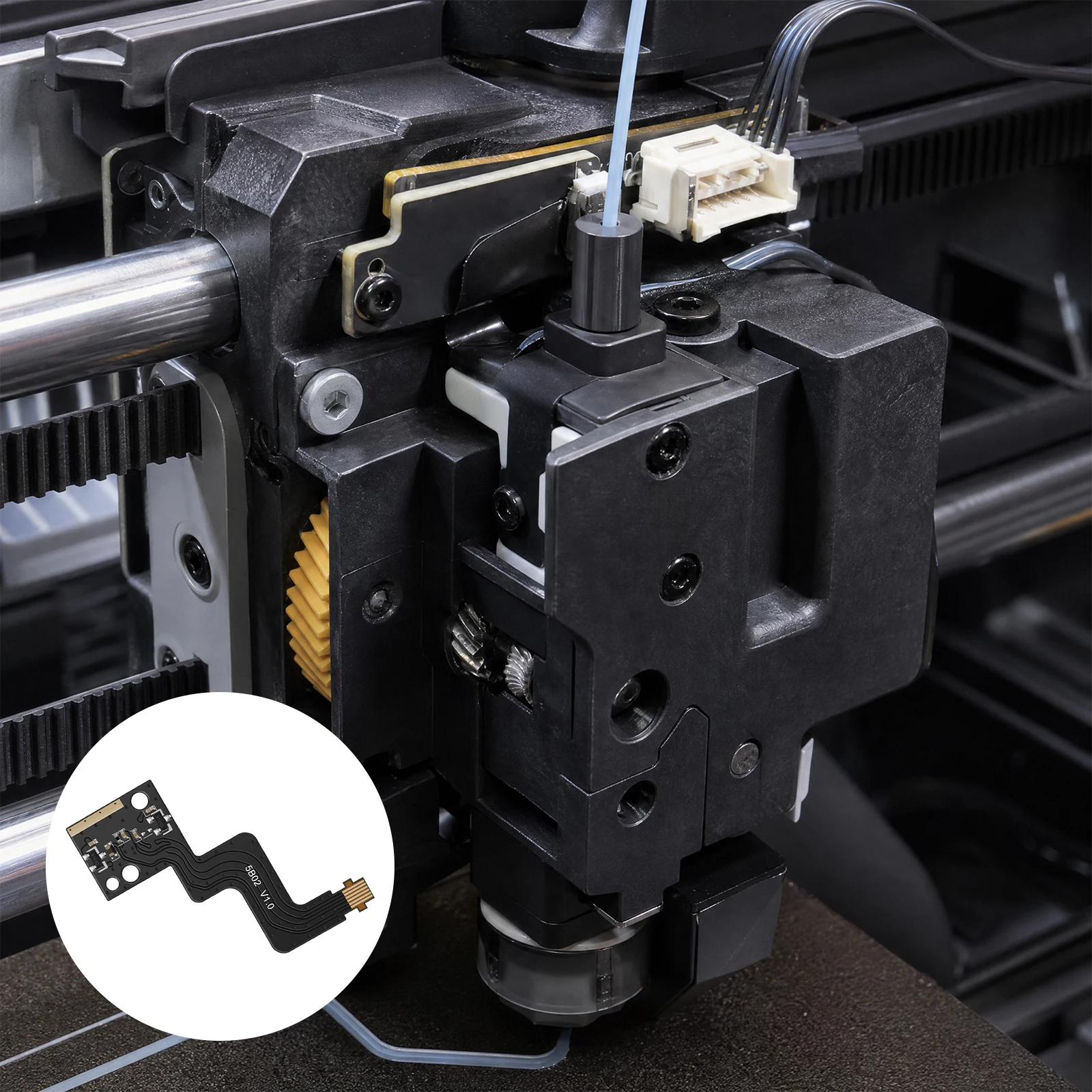 Filament Sensor FPC Flex Cable Board with Hall Switch Compatible with P2S 3D Printer Extruder Replacement Part for AMS Auto