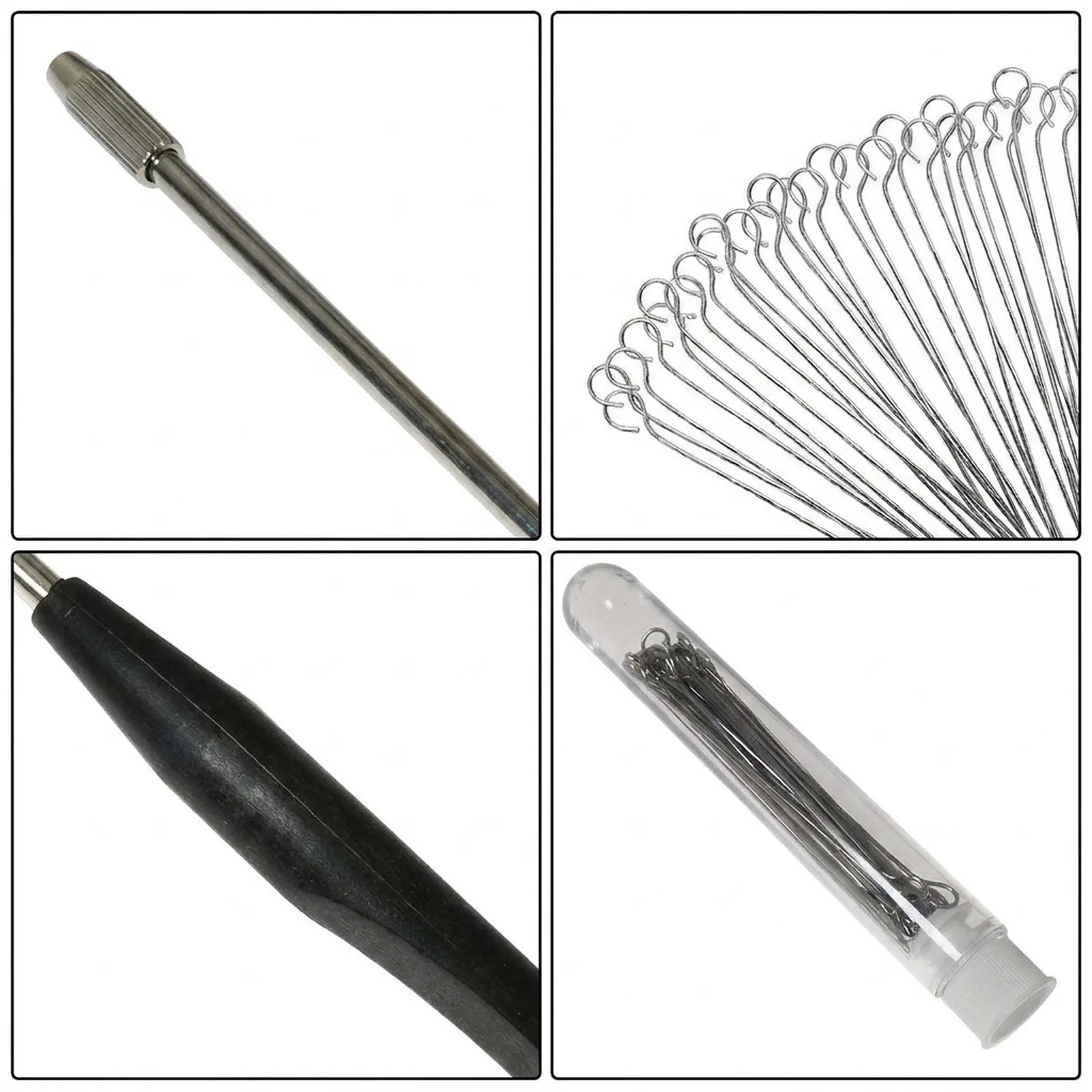 Standard For Lab Inoculation Loop with 50 Nichrome Rings for Microbial Culturing Analysis and Agar Plate Manipulation