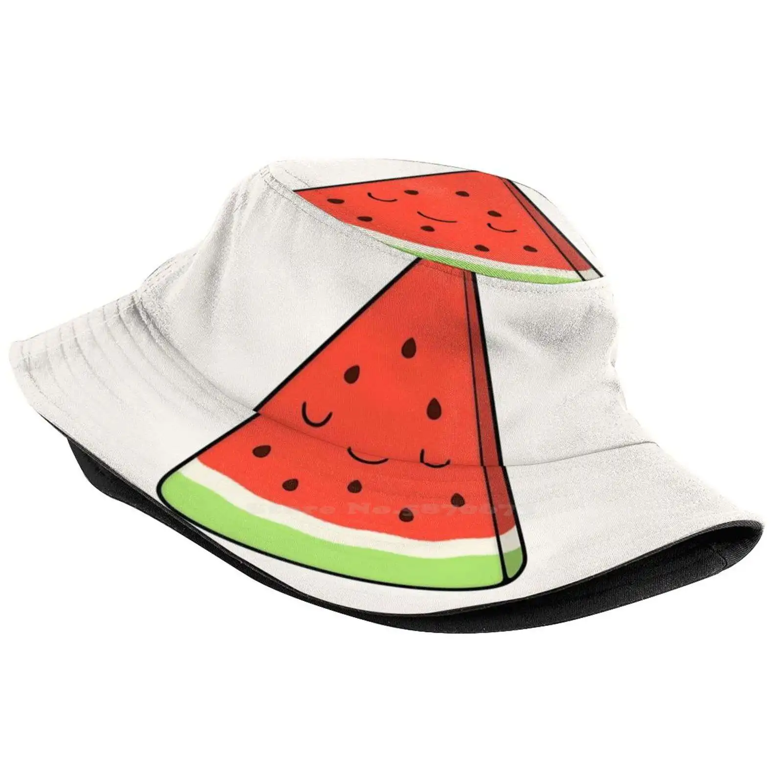 Watermelon Pattern Design Printed Travel Bucket Hats Watermelon Sugar Yummy Jummy Tropical Exotic Seeds Ive Been Drinking